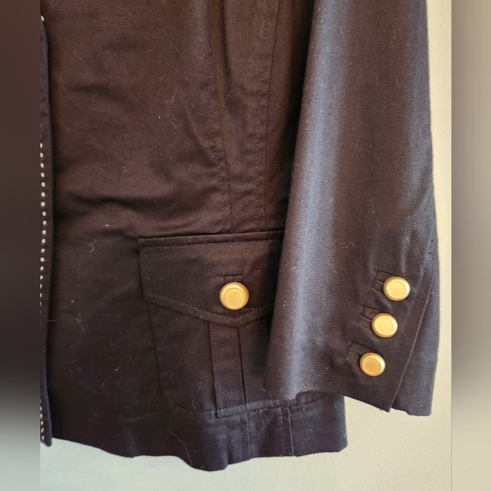 NWT JOAN RIVERS Black Blazer with Gold Buttons SIZE XL - Picture 2 of 6
